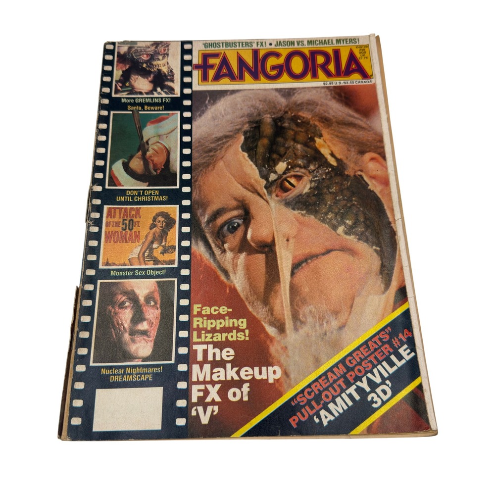 Fangoria Magazine #39 Oct 1984 V Makeup FX Gremlins Amityville 3D Poster Horror
